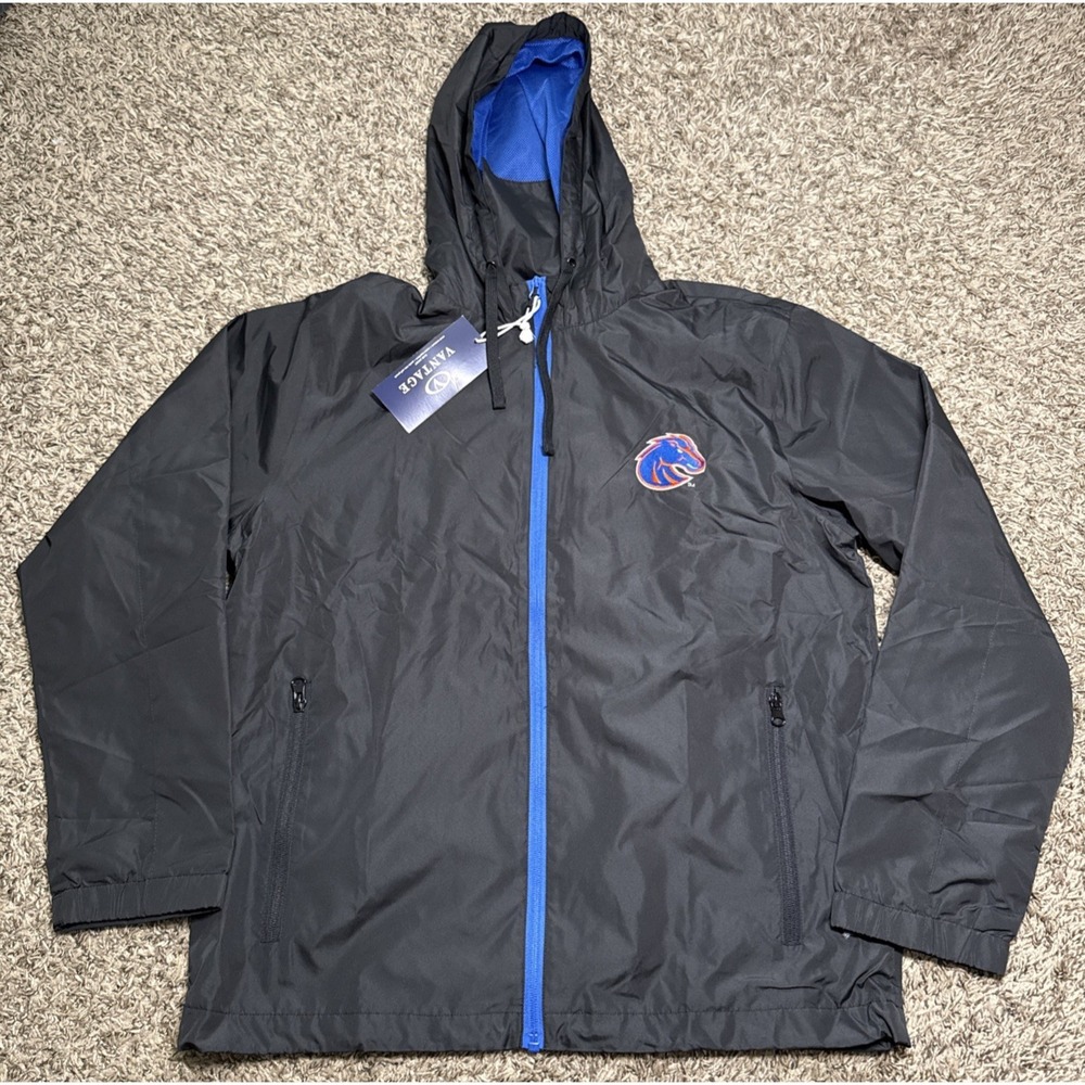 NEW Vantage Boise State Broncos NCAA Full-Zip Windbreaker Jacket (Small)